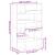 Separator cameră stejar fumuriu 100x33x156,5 cm lemn prelucrat GartenMobel Dekor