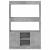 Dulap înalt, gri beton, 92x33x140 cm, lemn prelucrat GartenMobel Dekor