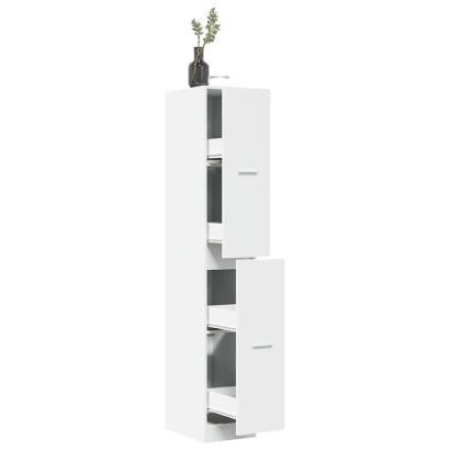 Dulap de farmacie, alb, 30x41x174,5 cm, lemn stratificat GartenMobel Dekor