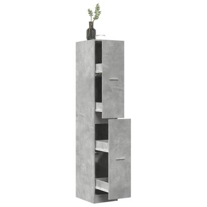 Dulap de farmacie, gri beton, 30x41x174,5 cm, lemn prelucrat GartenMobel Dekor
