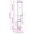 Dulap de farmacie stejar fumuriu, 30x41x174,5cm, lemn prelucrat GartenMobel Dekor
