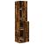 Dulap de farmacie stejar fumuriu, 30x41x174,5cm, lemn prelucrat GartenMobel Dekor