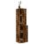 Dulap de farmacie stejar fumuriu, 30x41x174,5cm, lemn prelucrat GartenMobel Dekor