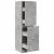 Dulap de farmacie, gri beton, 40x41x144,5 cm, lemn prelucrat GartenMobel Dekor