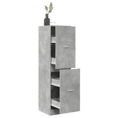 Dulap de farmacie, gri beton, 40x41x144,5 cm, lemn prelucrat GartenMobel Dekor