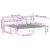 Cadru de pat fără saltea, alb, 180x200 cm, lemn masiv pin GartenMobel Dekor