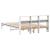 Cadru de pat fără saltea, alb, 140x200 cm, lemn masiv pin GartenMobel Dekor