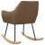 Scaun balansoar, maro, material textil GartenMobel Dekor
