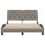 Cadru de pat fără saltea, gri taupe, 120x200 cm, textil GartenMobel Dekor