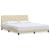 Cadru de pat fără saltea, crem, 180x200 cm, textil GartenMobel Dekor
