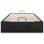 Cadru de pat otoman fără saltea țesătură neagră 90x190 cm GartenMobel Dekor