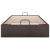 Cadru pat otoman fără saltea țesătură maro închis 90x190 cm GartenMobel Dekor