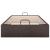 Cadru pat otoman fără saltea țesătură maro închis 90x200 cm GartenMobel Dekor