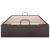 Cadru pat otoman fără saltea țesătură maro închis 100x200 cm GartenMobel Dekor