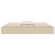 Cadru de pat otoman fără saltea cremă 160x200 cm țesătură GartenMobel Dekor