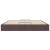 Cadru pat otoman fără saltea țesătură maro închis 200x200 cm GartenMobel Dekor