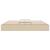 Cadru pat otoman fără saltea crem 200x200 cm țesătură GartenMobel Dekor