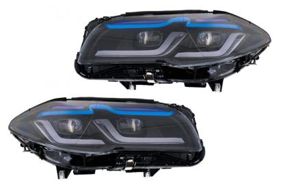 Faruri Full LED BMW F10 F11 5 Seria (2011-2013) Angel Eyes Performance AutoTuning