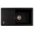 Chiuvetă bucătărie din granit cu scurgător, 1 cuvă, 780x435 mm, negru metalic, Flow
