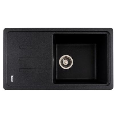 Chiuvetă bucătărie din granit Flow SLIM LONG Graphite 780x435 mm