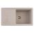 Chiuvetă bucătărie din granit Flow SLIM LONG, 1 cuvă, Avena, 780x435 mm