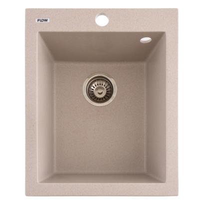 Chiuvetă de bucătărie din granit cu 1 cuvă, Avena, 410x495 mm, Flow BOARD