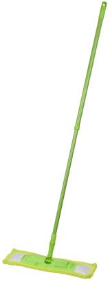 Mop din microfibră MagicHome pentru pardoseli, cu mâner telescopic, verde