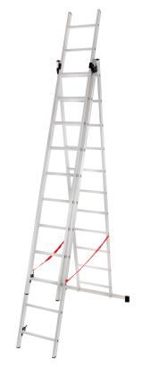 Rebrík Strend Pro DW3 Home, hliníkový, 3x11, max. 150 kg