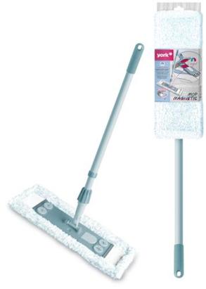Mop magnetic York din bumbac pentru pardoseli din lemn si gresie