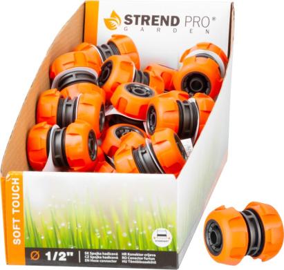 Spojka Strend Pro SoftTouch 1/2" na spájanie a opravu záhradných hadíc, Sellbox 25 ks