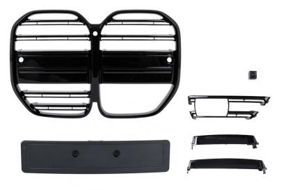 Grila Centrala BMW Seria 3 G22 Coupe G23 Cabrio (2020-2027) Negru Lucios Performance AutoTuning
