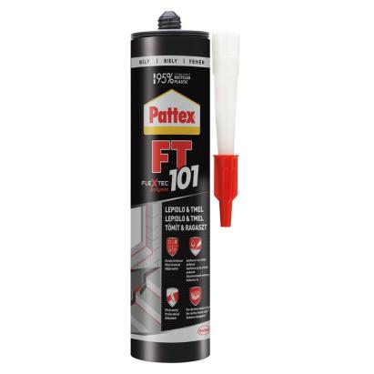 Mastic adeziv elastic Pattex FT 101 alb pentru interior si exterior, 280 ml