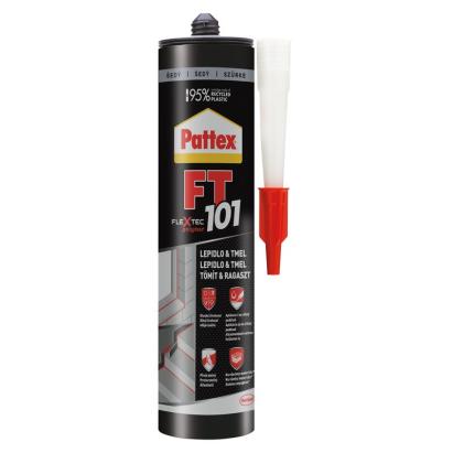 Mastic adeziv elastic Pattex FT 101 gri pentru interior si exterior, 280 ml