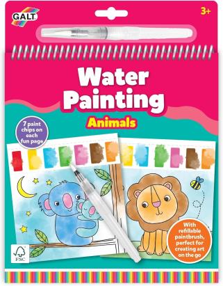 Water Painting: Carte de colorat Animalute