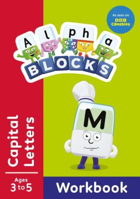 Carte cu activitati Alphablocks - Litere mari