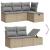 Set canapele de grădină, 5 piese, cu perne, bej, poliratan GartenMobel Dekor