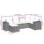 Set mobilier de grădină cu perne, 6 piese, negru, poliratan GartenMobel Dekor