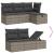 Set canapele de grădină, 7 piese, cu perne, gri, poliratan GartenMobel Dekor