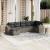 Set canapele de grădină, 7 piese, cu perne, gri, poliratan GartenMobel Dekor