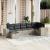 Set canapele de grădină, 7 piese, cu perne, gri, poliratan GartenMobel Dekor