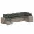 Set canapele de grădină, 7 piese, cu perne, gri, poliratan GartenMobel Dekor