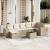 Set canapele de grădină, 8 piese, cu perne, bej, poliratan GartenMobel Dekor