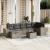 Set canapele de grădină cu perne, 8 piese, gri, poliratan GartenMobel Dekor