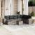 Set canapele de grădină, 9 piese, cu perne, gri, poliratan GartenMobel Dekor