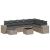 Set canapele de grădină, 9 piese, cu perne, gri, poliratan GartenMobel Dekor