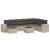 Set canapele de grădină cu perne, 9 piese gri deschis poliratan GartenMobel Dekor