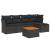 Set mobilier de grădină cu perne, 6 piese, negru, poliratan GartenMobel Dekor