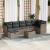 Set canapele de grădină cu perne, 8 piese, gri, poliratan GartenMobel Dekor