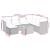 Set mobilier de grădină cu perne, 8 piese, negru, poliratan GartenMobel Dekor