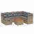Set canapele de grădină, 8 piese, cu perne, bej, poliratan GartenMobel Dekor